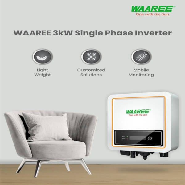 WAAREE 3kW Single Phase Solar On Grid Inverter - Image 5