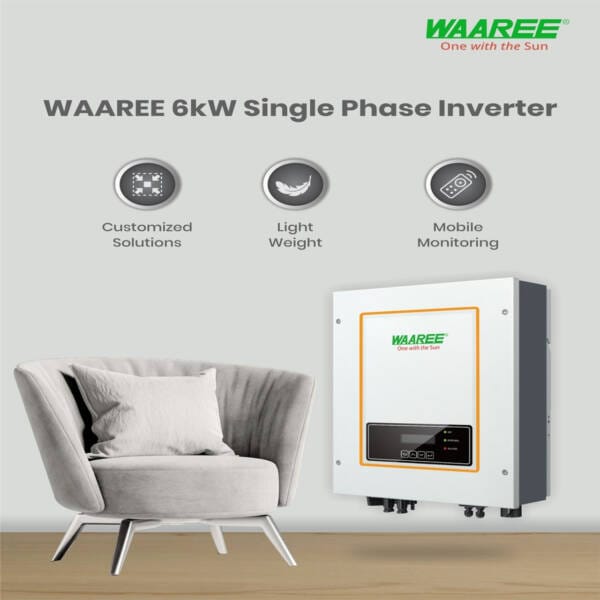 WAAREE 4.5kW Single Phase Solar On Grid Inverter - Image 3