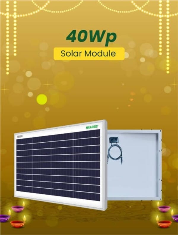 Waaree 40Wp 12V Mono PERC Solar Module - Image 3