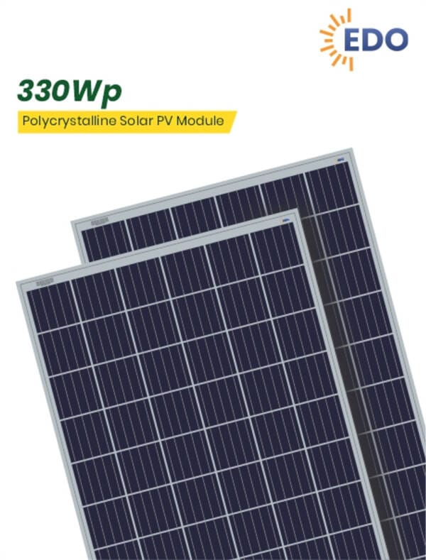 WAAREE 330Wp 72Cells Polycrystalline EDO PRO Solar Module