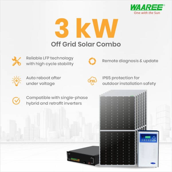 Waaree 3 kW Off-Grid Solar Combo - Image 4