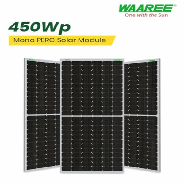 WAAREE 450Wp 144Cells 24 Volts Mono PERC Solar Module