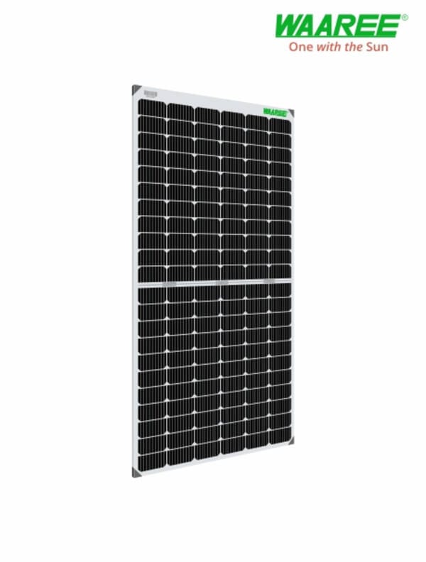 WAAREE 545Wp 144Cells 24 Volts Framed Dual Glass Mono PERC Bifacial Solar Module - Image 2