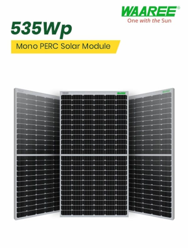 WAAREE 535Wp 144 Cells 24 Volts Mono PERC Solar Module