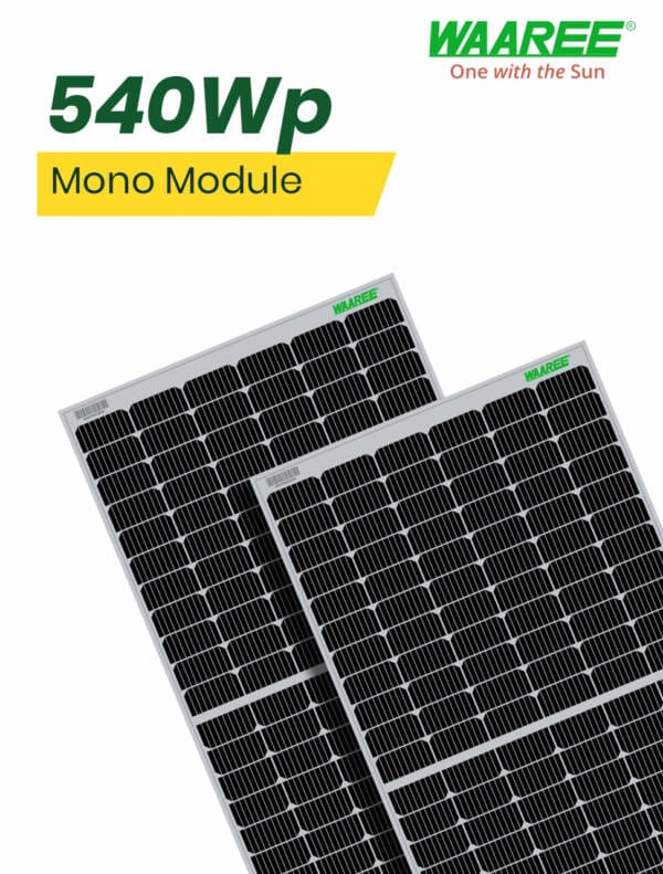 WAAREE 540Wp 144 Cells 24 Volts Mono PERC Solar Module