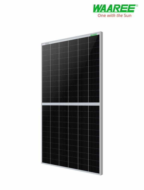 WAAREE 535 Wp 144 Cells 24 Volts Framed Dual Glass Mono PERC Bifacial Solar Module - Image 2