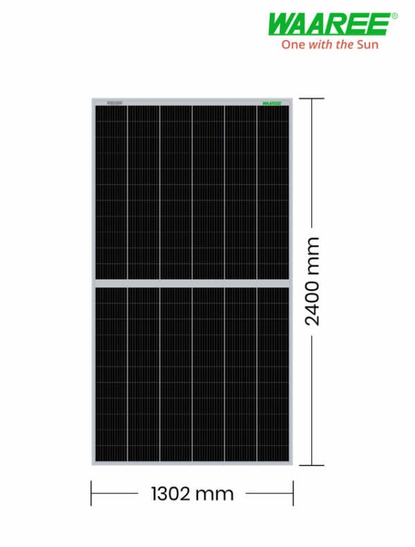 WAAREE 530Wp 144 Cells Framed Dual Glass Mono PERC Bifacial Solar Module - Image 4